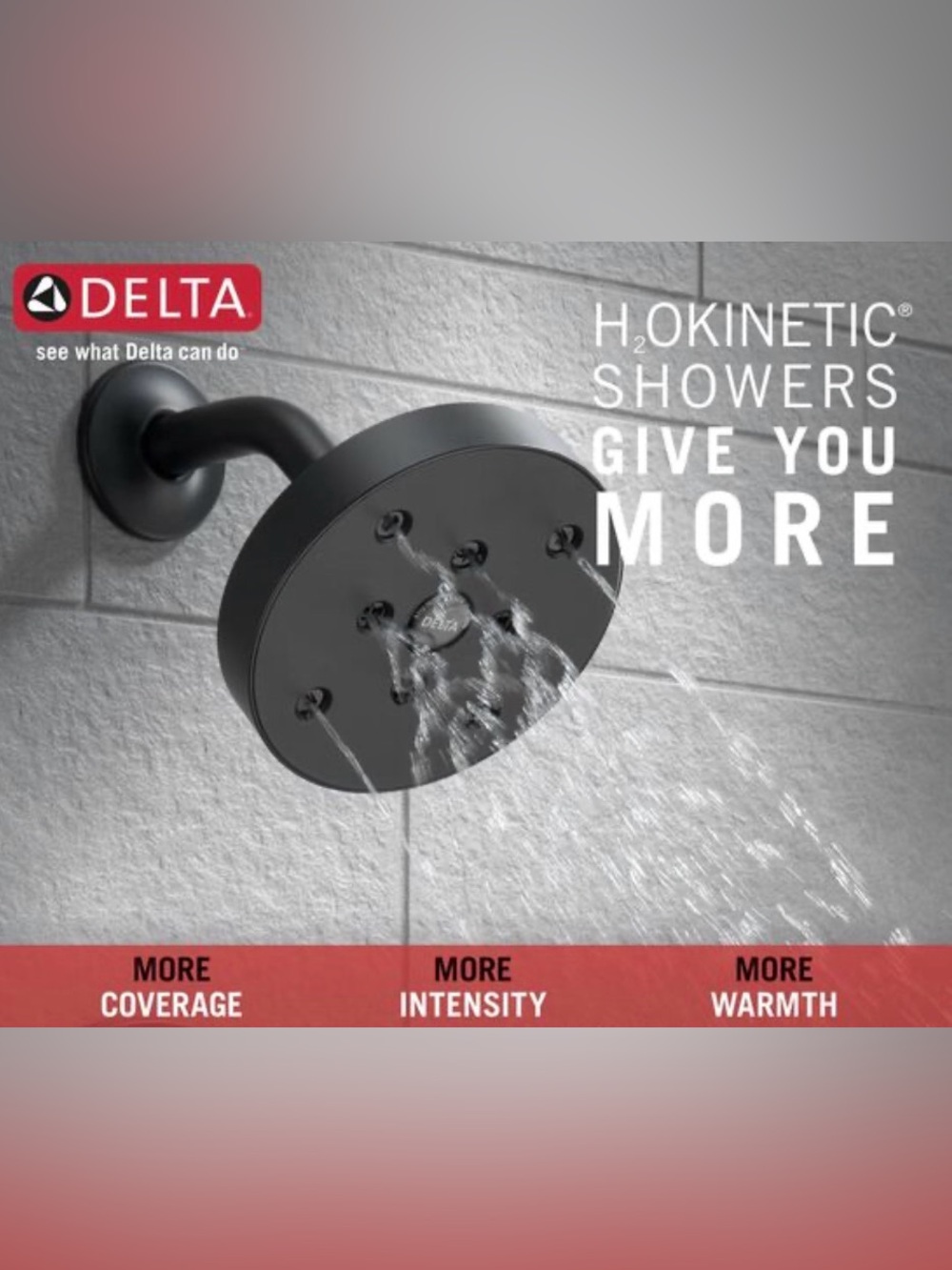 NWOT Shower Head Black Matte DeltA
